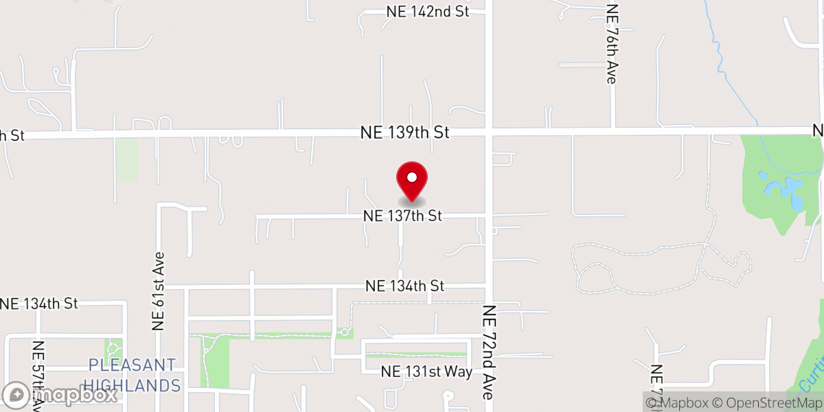 Map showing location of New Song Family Worship Center