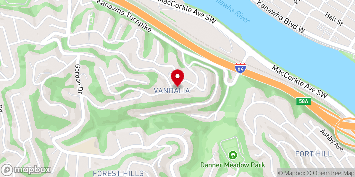 Map showing location of Mountain Community Church