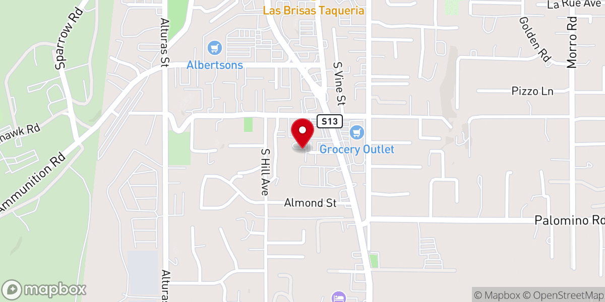 Map showing location of North Coast Church Fallbrook