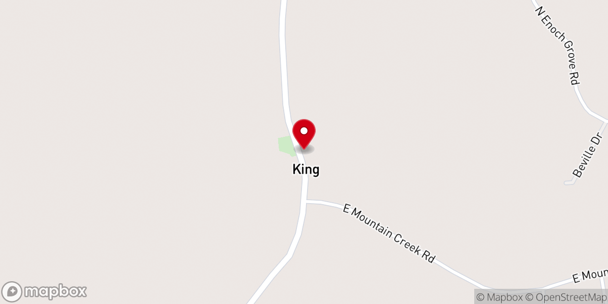 Map showing location of Mountain Creek Baptist Church