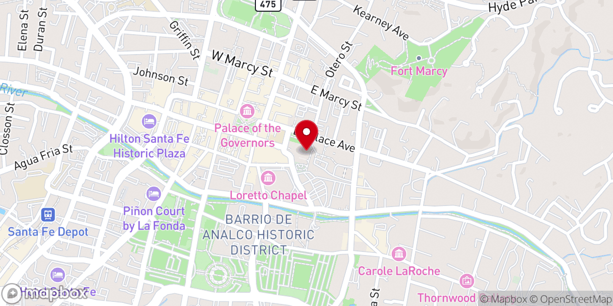 Map showing location of St Francis Cathedral-Youth Office