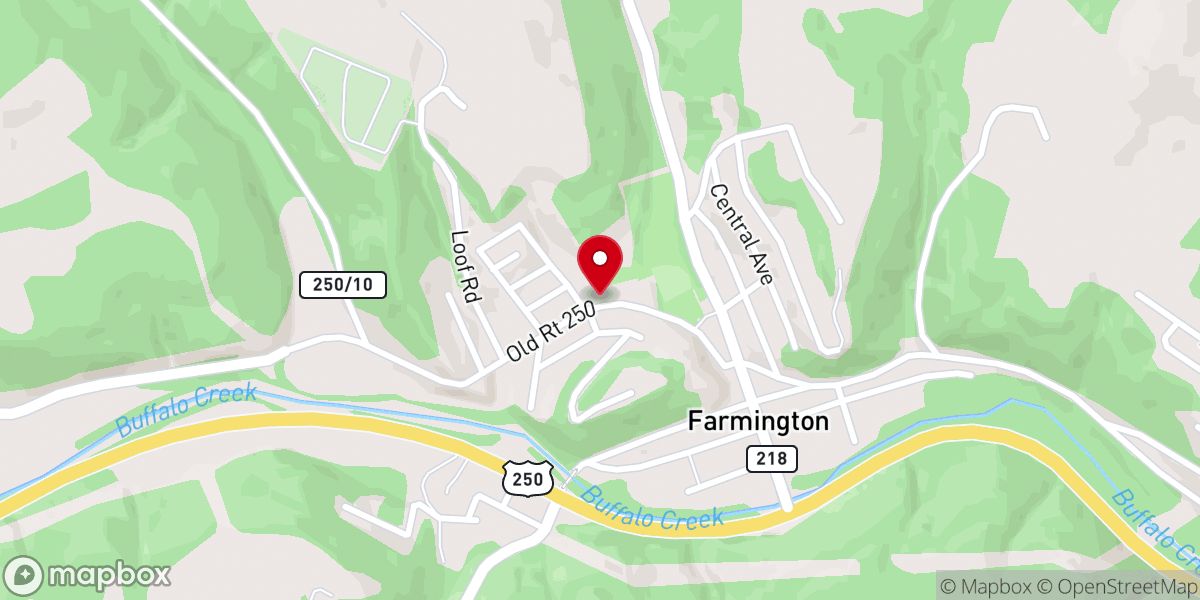 Map showing location of Ireland Chapel Church