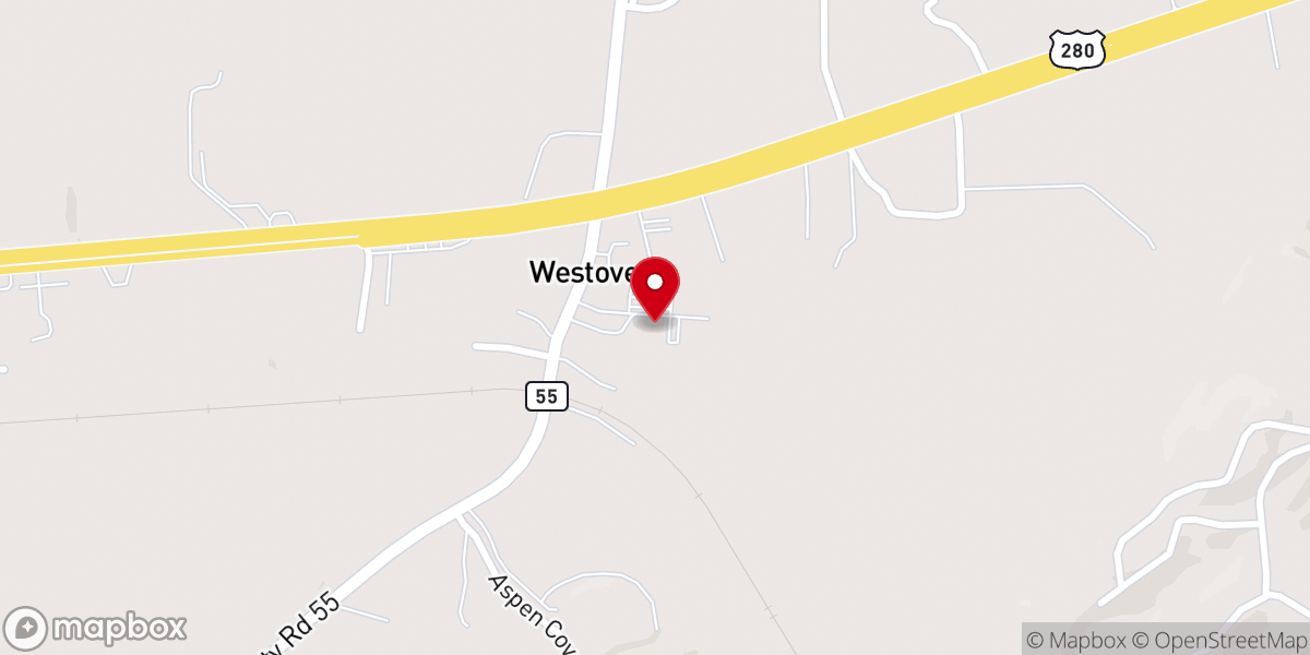 Map showing location of The Church at Chelsea Westover