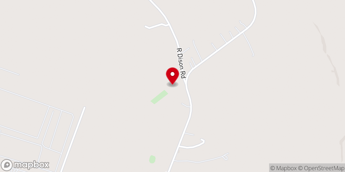 Map showing location of Loving Chapel Baptist Church