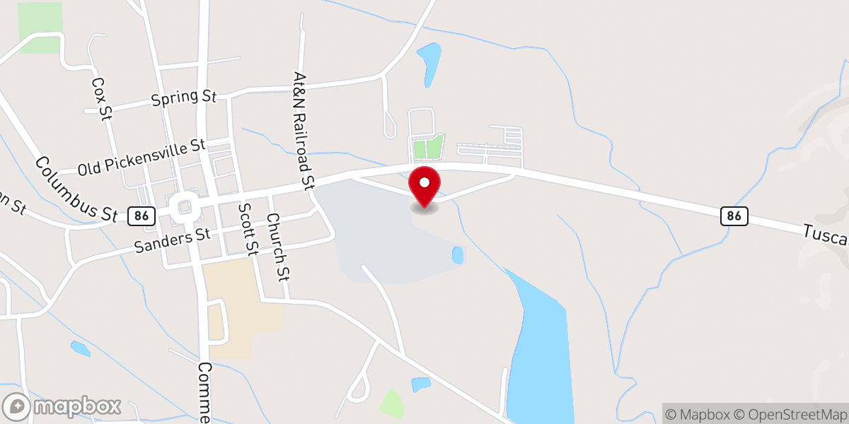 Map showing location of Infant Baptist Church