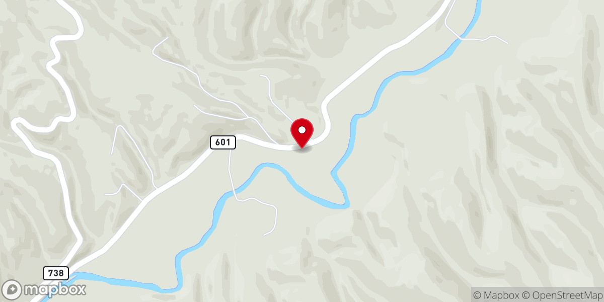 Map showing location of Mill Iron Church