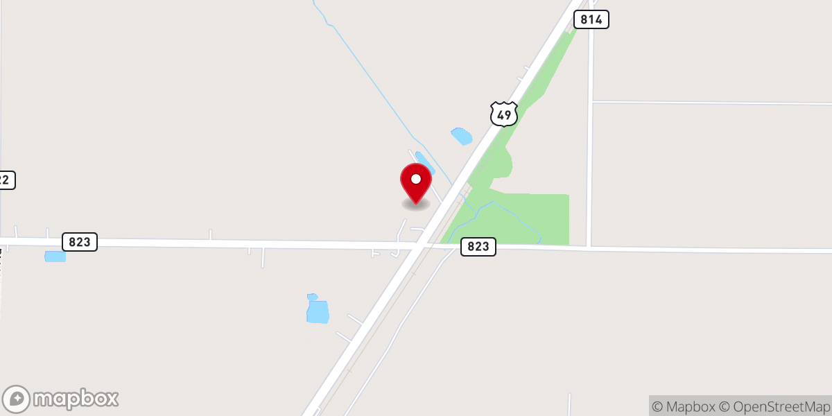 Map showing location of Marmaduke Church of Christ
