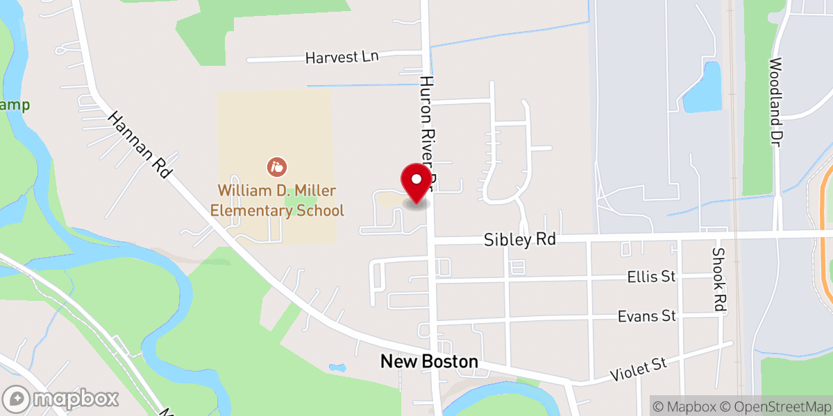 Map showing location of St. Stephen Catholic Church