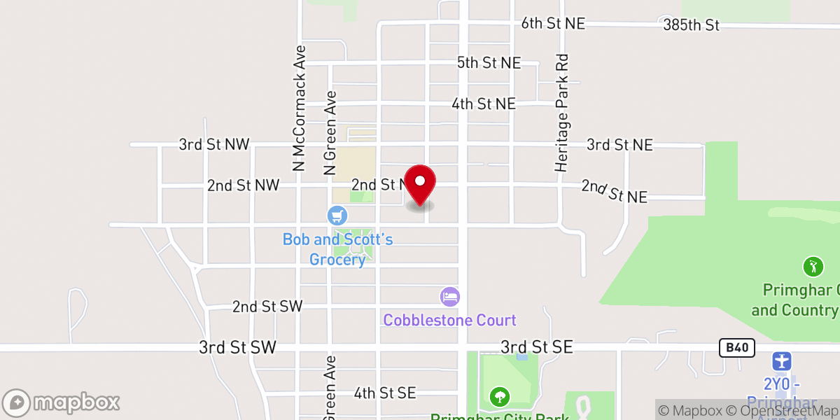 Map showing location of Christ Community Church, formerly American Reformed Church