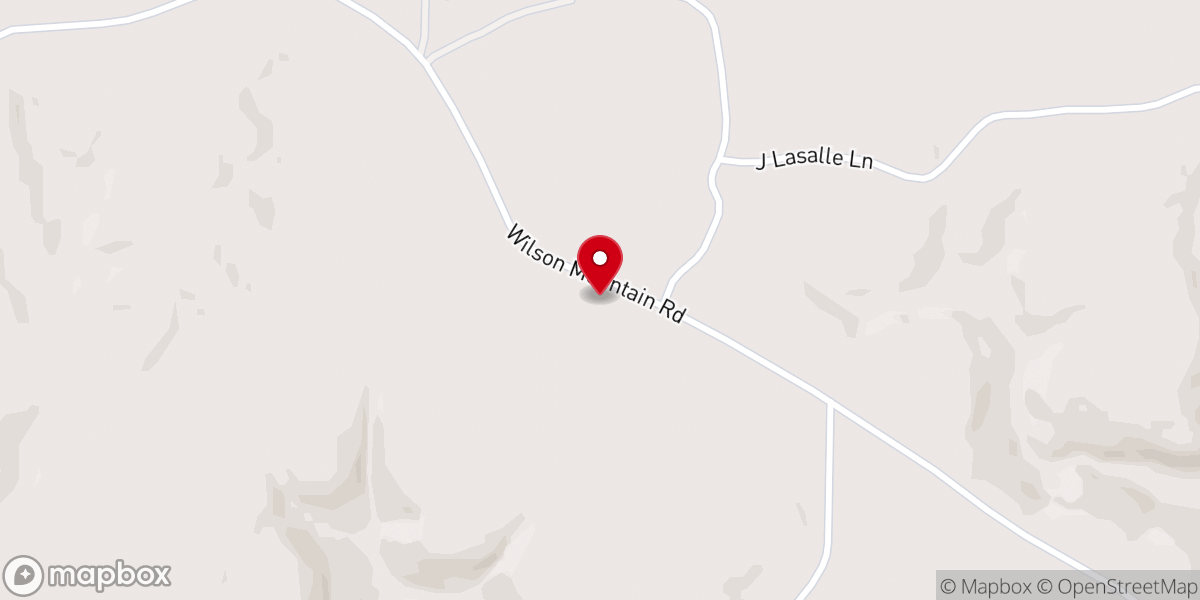 Map showing location of Mt. View Southern Baptist