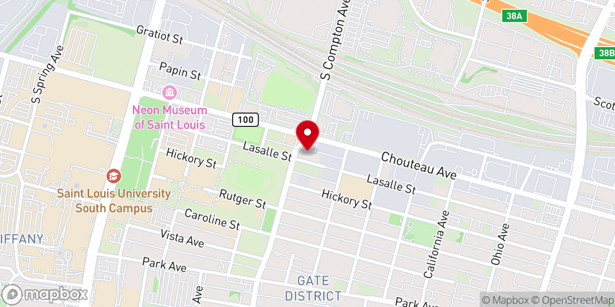 Map showing location of Compton Hill Missionary Baptist Church