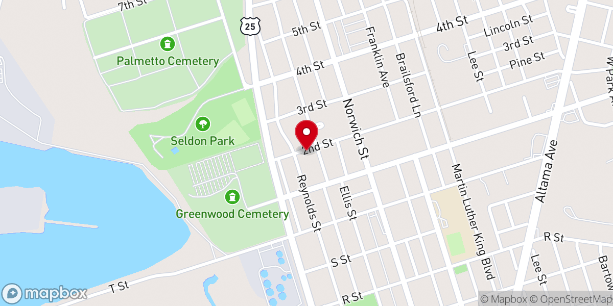 Map showing location of The Grace Place
