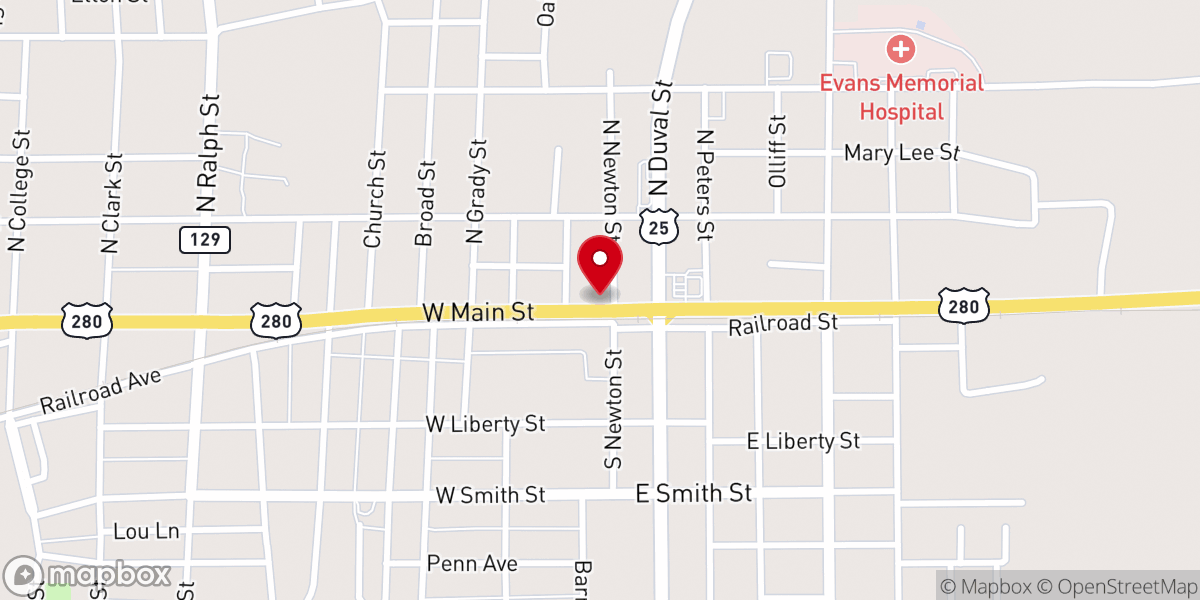 Map showing location of Iglesia de Cristo Casa de Esperanza Ministerios Ebenezer