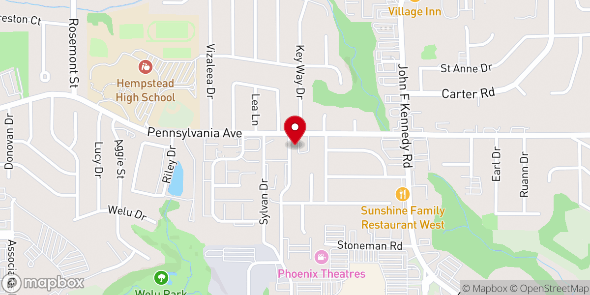 Map showing location of Great Adventure Church