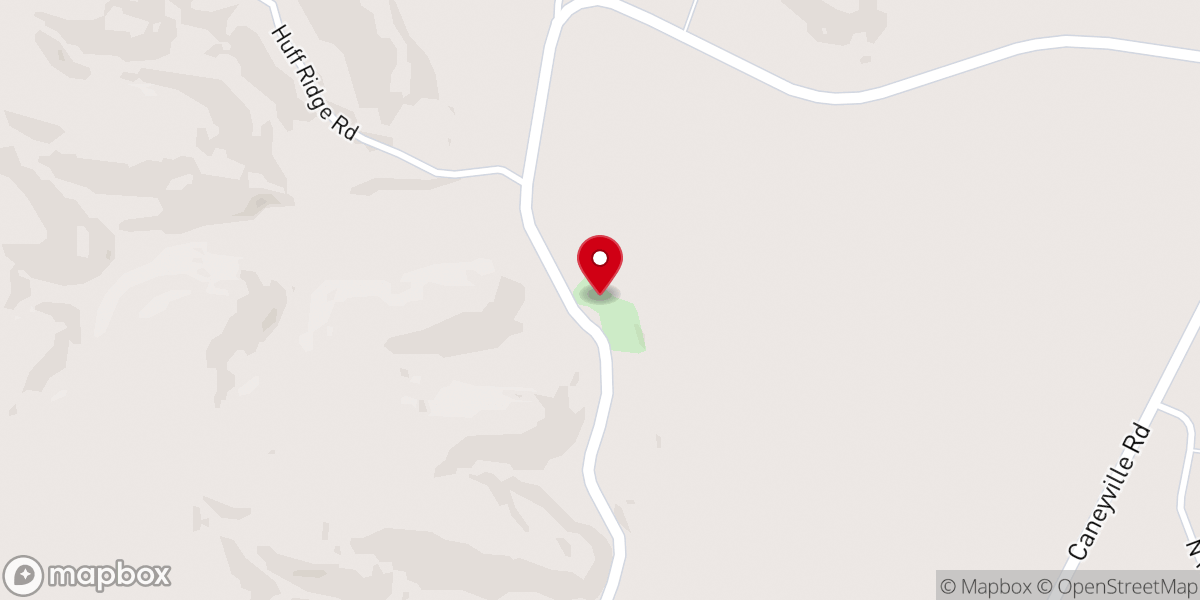 Map showing location of Mount Pleasant Cumberland Presbyterian Church