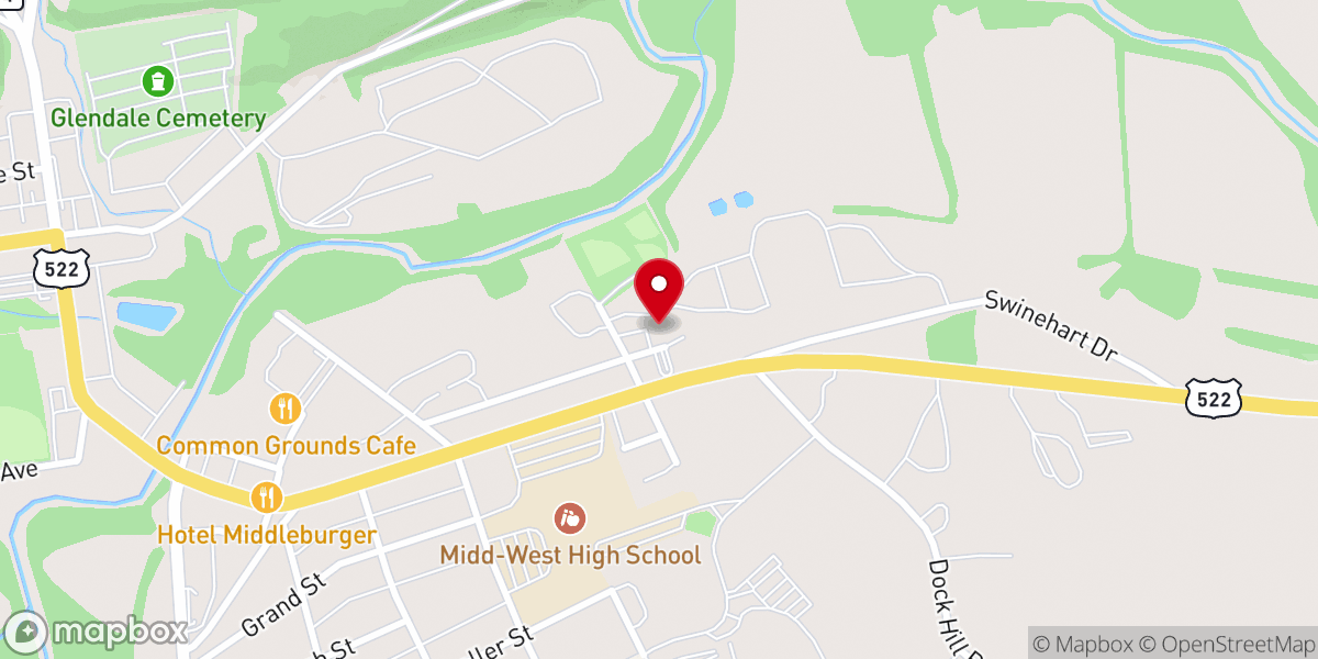 Map showing location of Faith Christian Fellowship