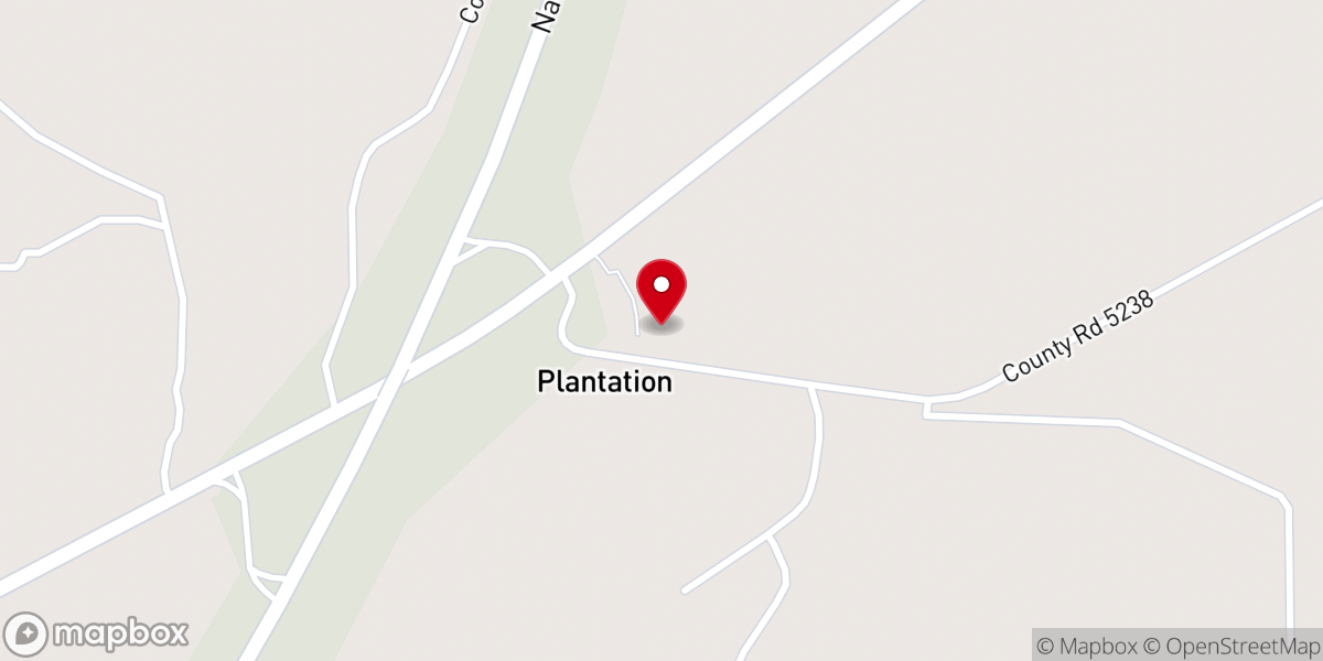 Map showing location of Plantation Church