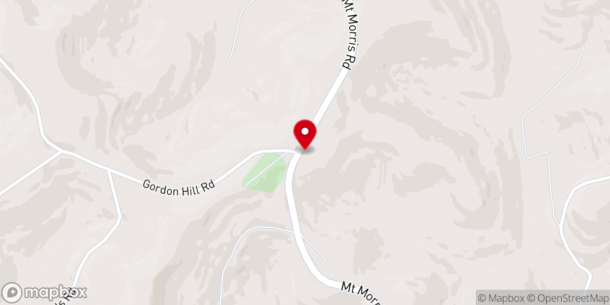 Map showing location of Mount Pleasant Church