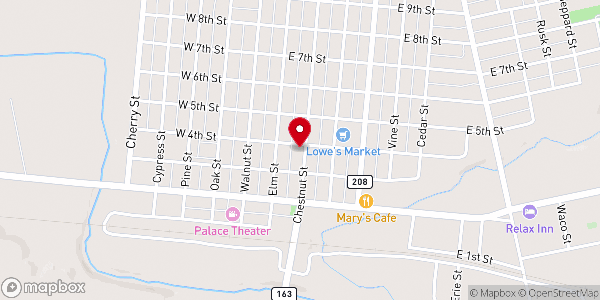 Map showing location of First United Methodist Church