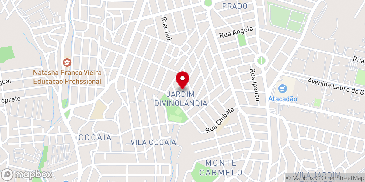 Map showing location of Igreja Pentecostal Ungida