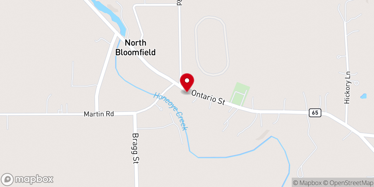 Map showing location of North Bloomfield Chapel