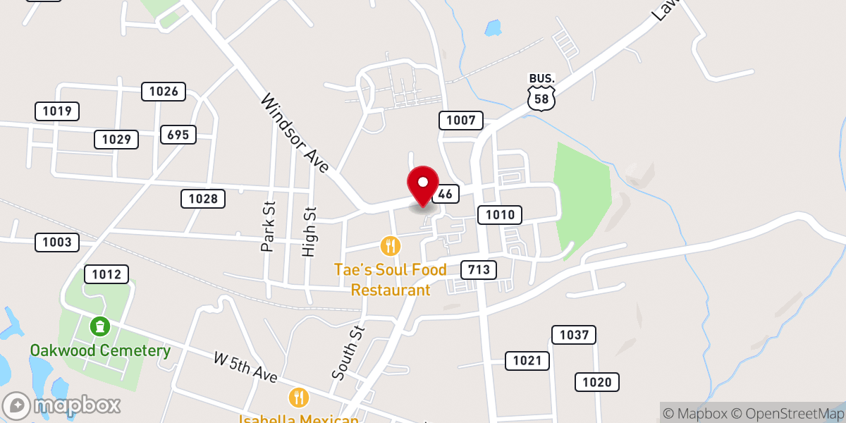 Map showing location of Lawrenceville United Methodist