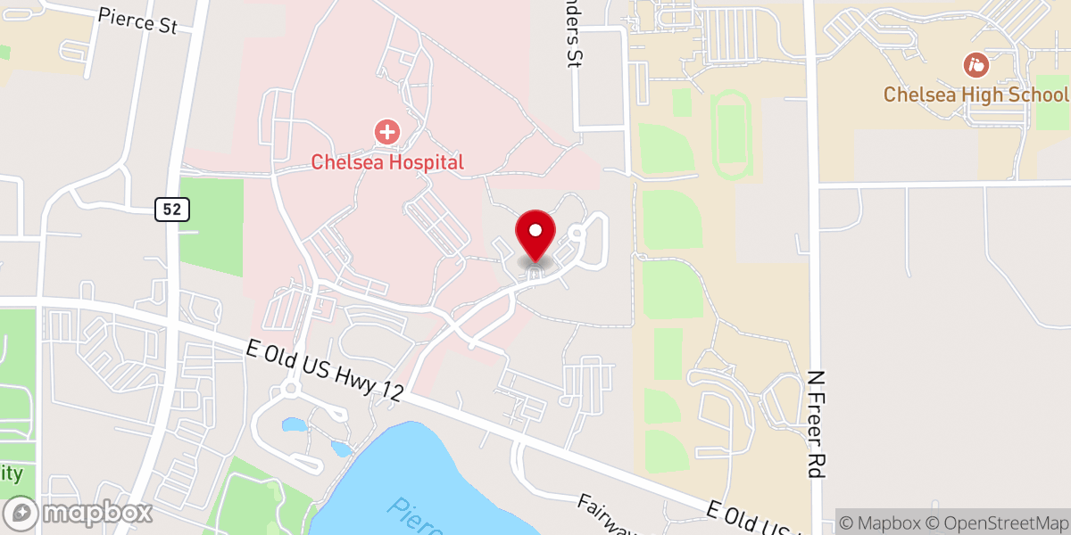 Map showing location of Silver Maples of Chelsea