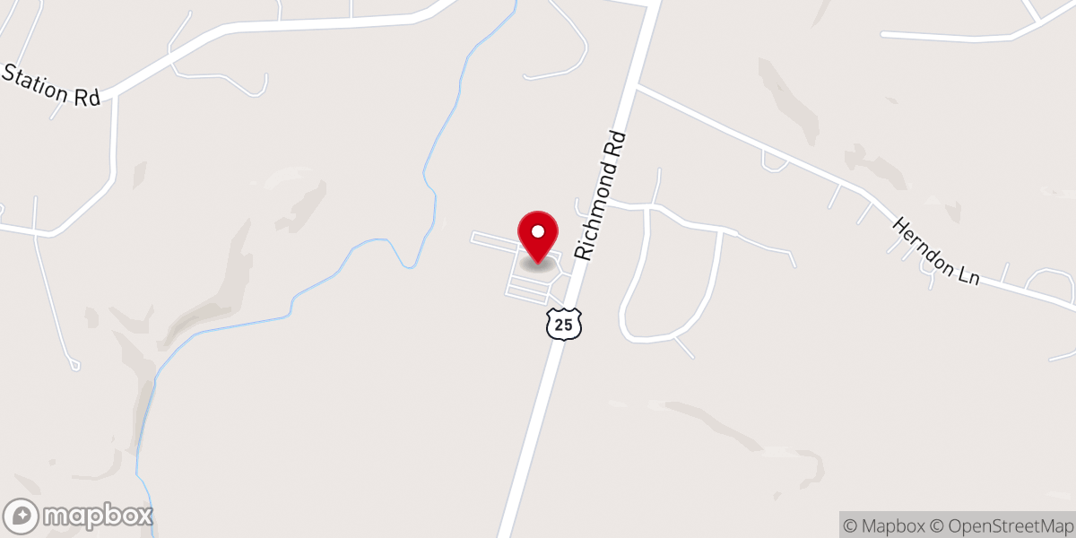 Map showing location of Church On the Rock