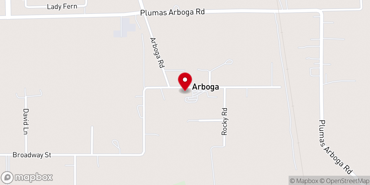 Map showing location of Praise Chapel Plumas Lake