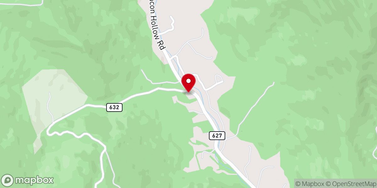 Map showing location of Mountain Grove Chapel