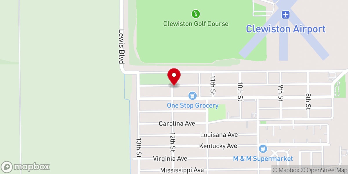 Map showing location of New Beginnings Deliverance Holiness Church