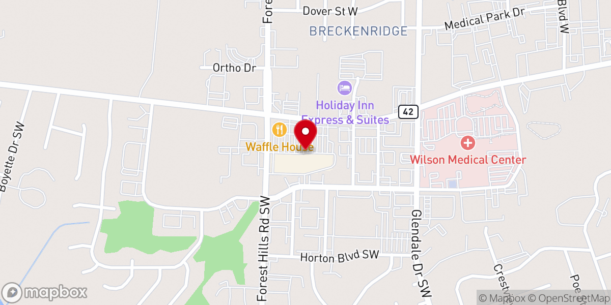 Map showing location of Pillar and Ground of Truth Ministries COGIC