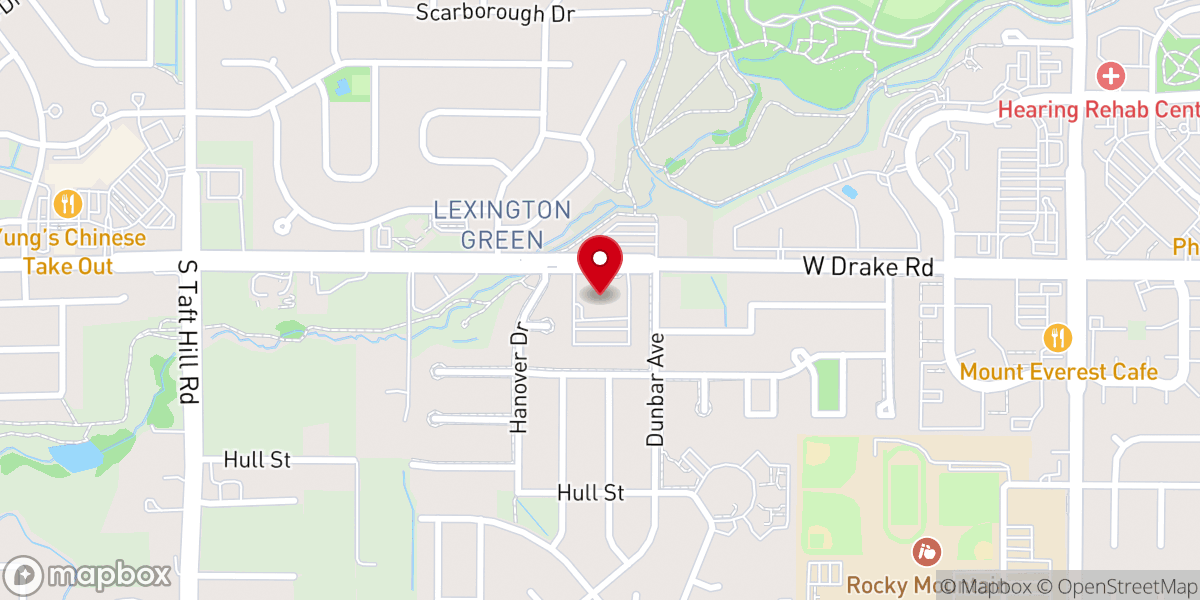 Map showing location of Fort Collins Church Network