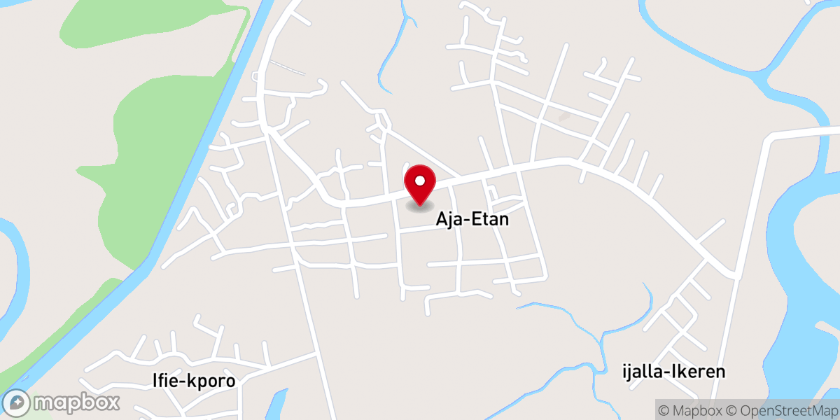 Map showing location of WINNERS CHAPEL IFIE