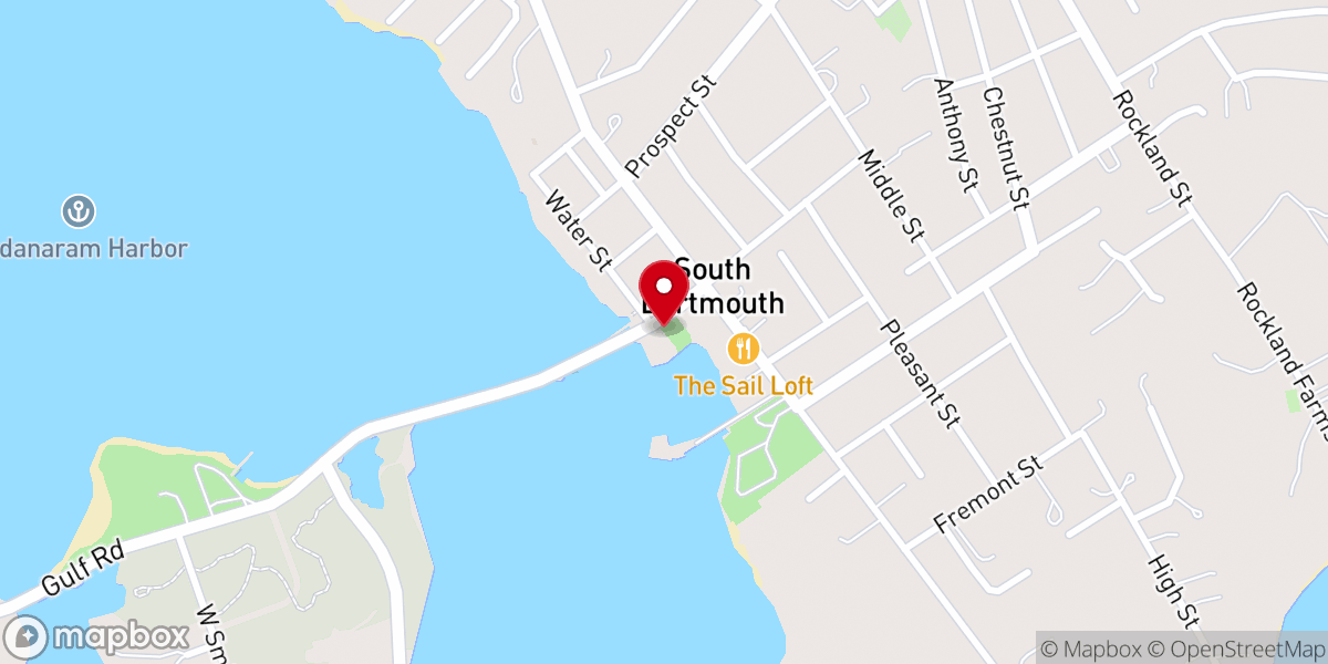Map showing location of Dockside Ice Cream