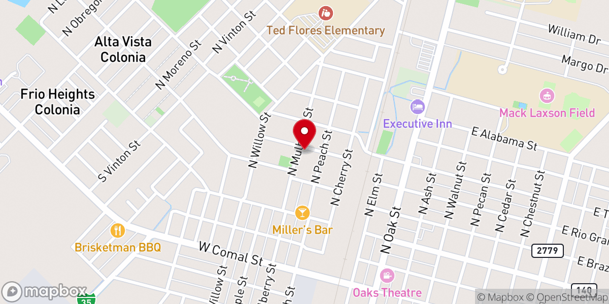 Map showing location of Templo Monte De Sion