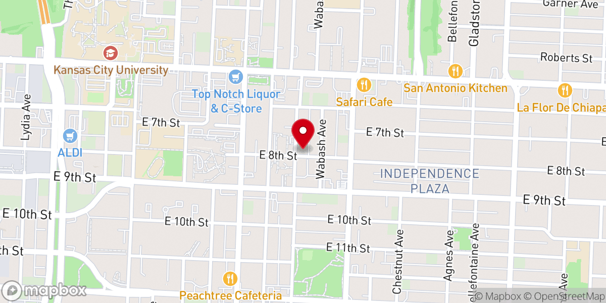 Map showing location of Abundant Life Apostolic Church