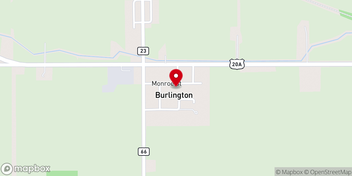 Map showing location of St James Lutheran Church