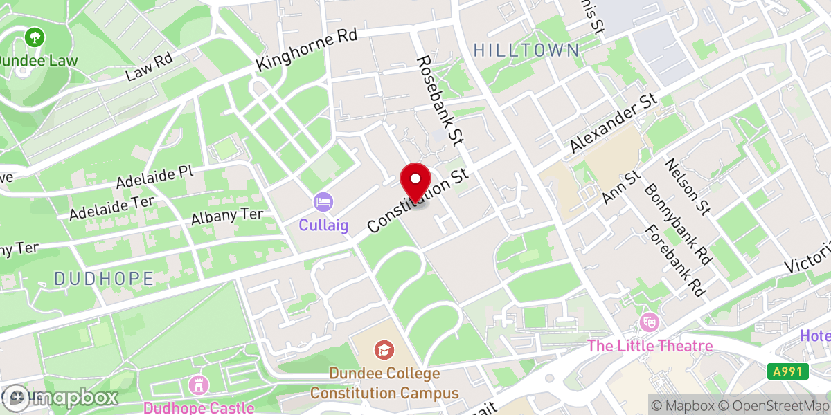 Map showing location of Full Gospel Church