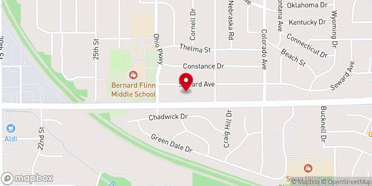 Map showing location of Christian Faith Community Church