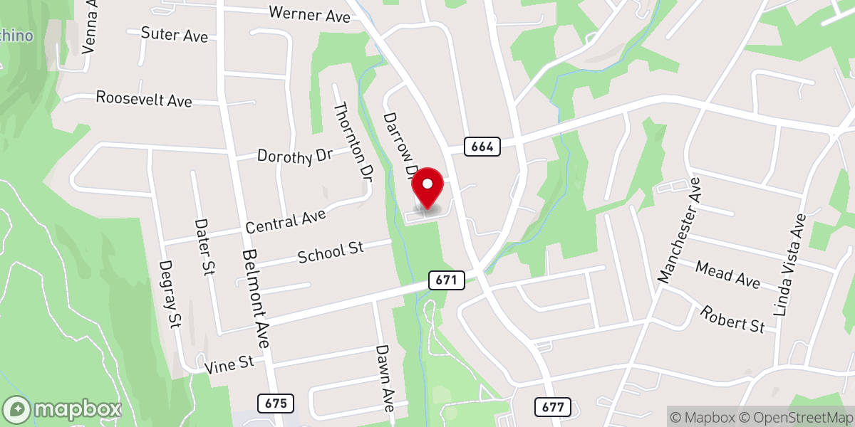 Map showing location of High Mountain Church-Nazarene