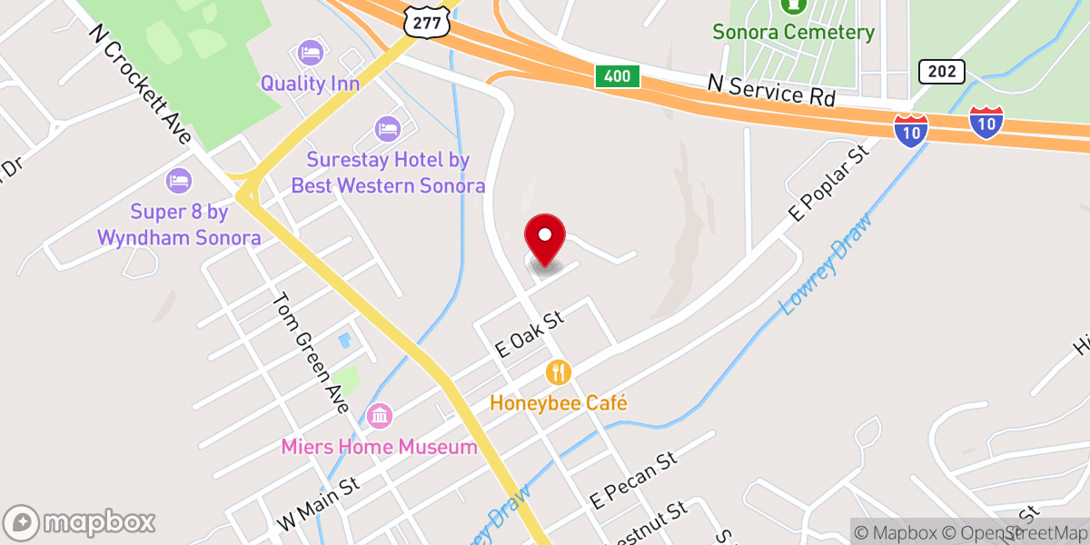 Map showing location of Church of the Good Shepherd