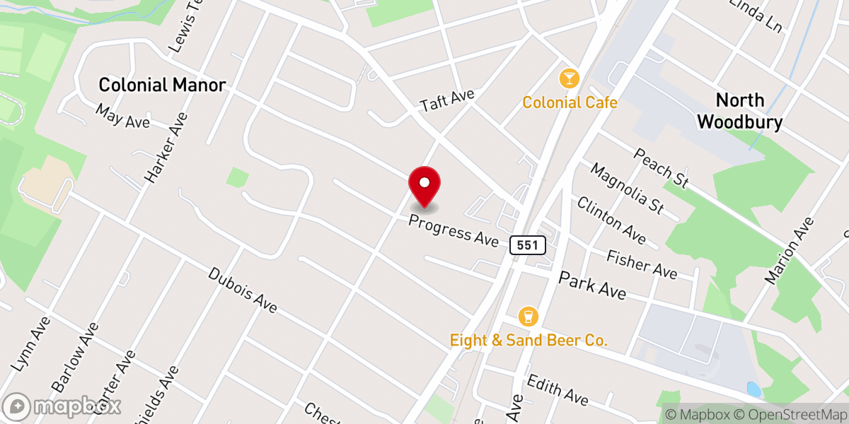 Map showing location of Woodbury Community of Christ