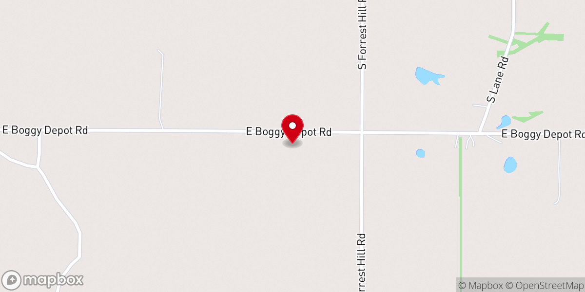 Map showing location of New Zion Church