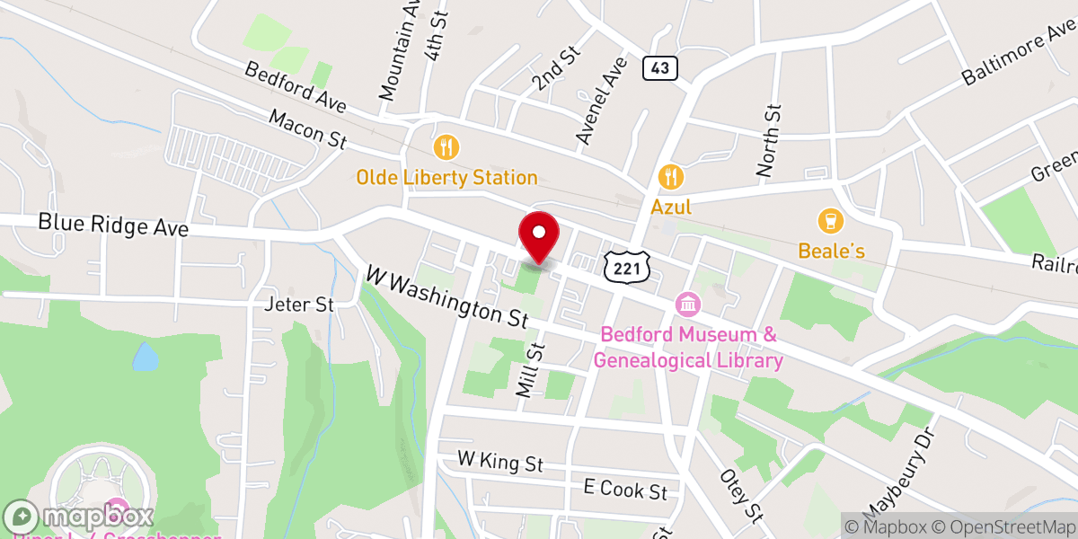 Map showing location of Saint Philips Episcopal Church