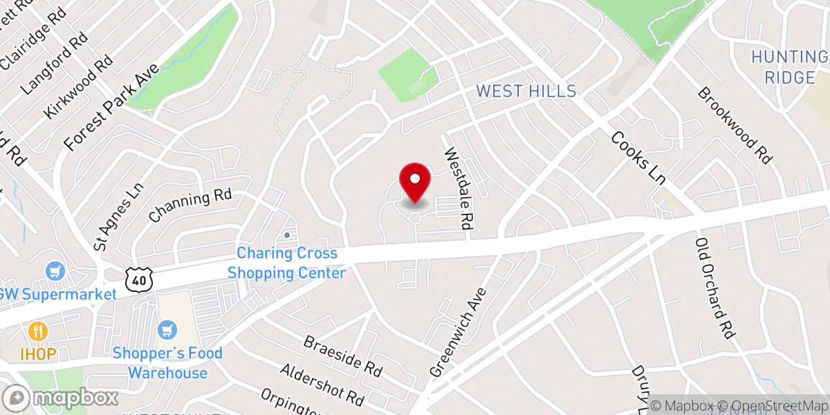 Map showing location of Transformation Christian Fellowship Inc