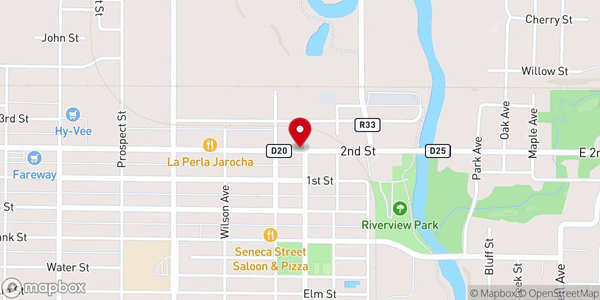 Map showing location of First Christian Science Church