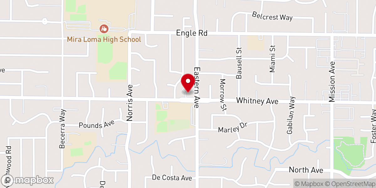 Map showing location of River City Grace Community Church
