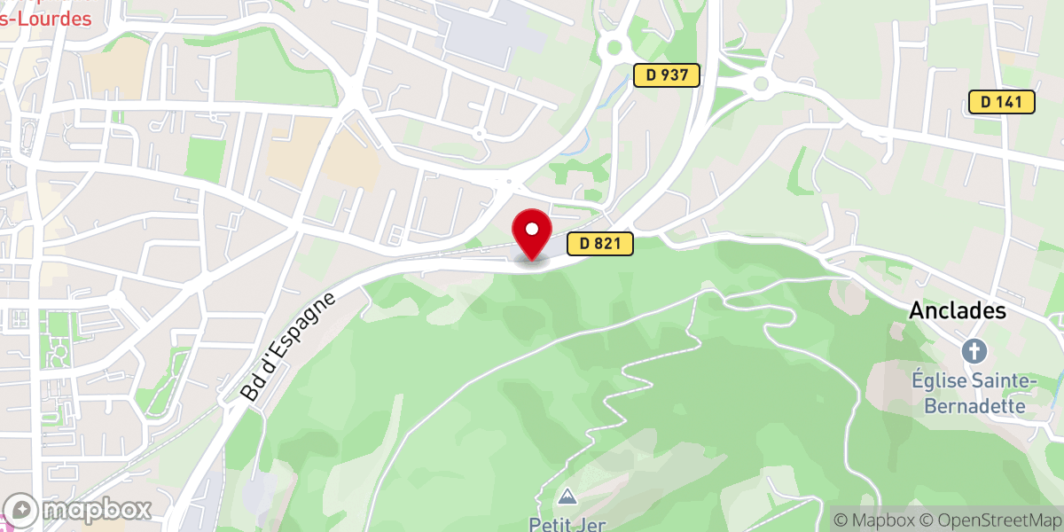 Map showing location of Sanctuaire