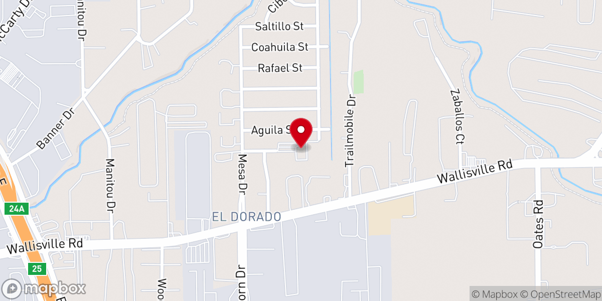 Map showing location of St. Philip of Jesus Catholic Church